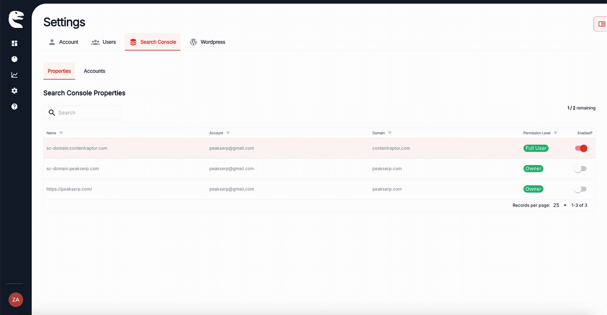 Pull in your real search data in 60 seconds